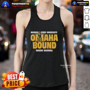 Official Murray State Omaha Bound Tank Top featuring vibrant design and logo, perfect for fans and summer wear.