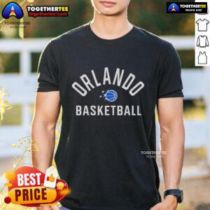 Alt Text: Official Orlando Basketball Logo Special T-Shirt featuring the iconic logo on a stylish design for fans.