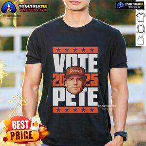 Official Pete Alonso 2025 Vote T-Shirt featuring bold graphics promoting Alonso's candidacy for the upcoming election.