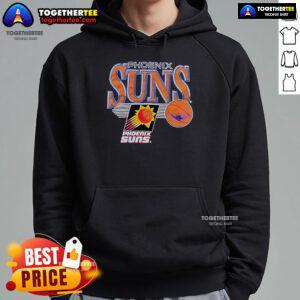 Vintage hoodie featuring the official Phoenix Suns logo, perfect for fans of the NBA team.