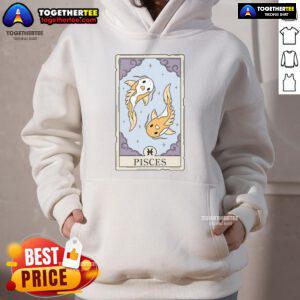 Trendy Official Pisces Card Hoodie featuring zodiac design, perfect for astrology lovers and stylish comfort.