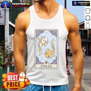 Stylish Official Pisces Card Tank Top featuring zodiac design, perfect for astrology lovers and casual wear.