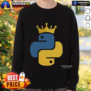 Official Python King Sweatshirt featuring a stylish design for Python enthusiasts, perfect for casual wear.