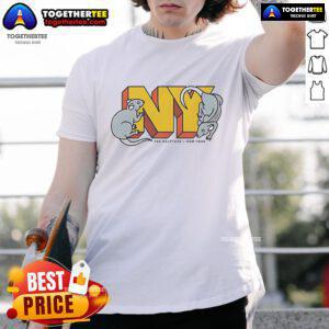 Alt Text: Official Rat Ny Red Halftone New York T-Shirt featuring bold design and iconic NYC graphics, perfect for urban style.