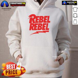 Official Rebel Rebel Style Hoodie in black with logo, perfect for casual wear and street fashion enthusiasts.