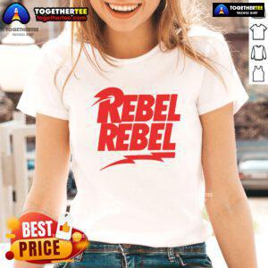 Official Rebel Rebel Style Ladies Tee featuring a stylish design for fashion-forward women, perfect for casual wear.