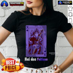 Official Rei Dos Feiticos King of Spells ladies tee featuring a stylish design perfect for spell enthusiasts.