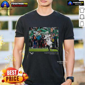 Official Saquon Barkley Philadelphia Eagles NFL Flash Features Week 9 T-Shirt showcasing team colors and logo.