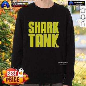 Official Shark Tank Logo Sweatshirt showcasing a stylish design for fans of the popular TV show and entrepreneurs.