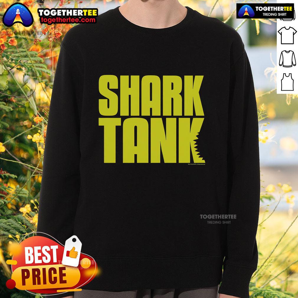 Official Shark Tank Logo Sweatshirt showcasing a stylish design for fans of the popular TV show and entrepreneurs.