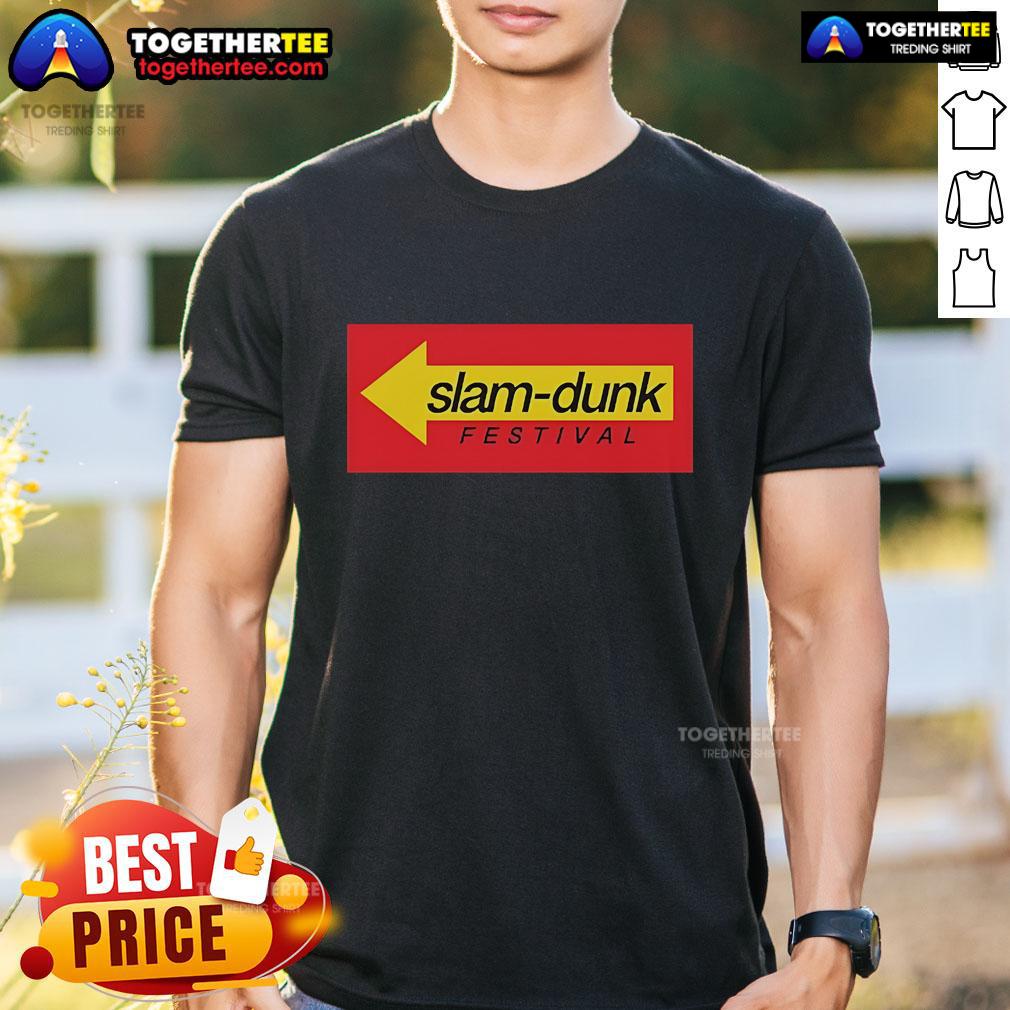 Official Slam Dunk Drive Thru Records T-Shirt featuring bold logo and graphic design, perfect for music fans and collectors.
