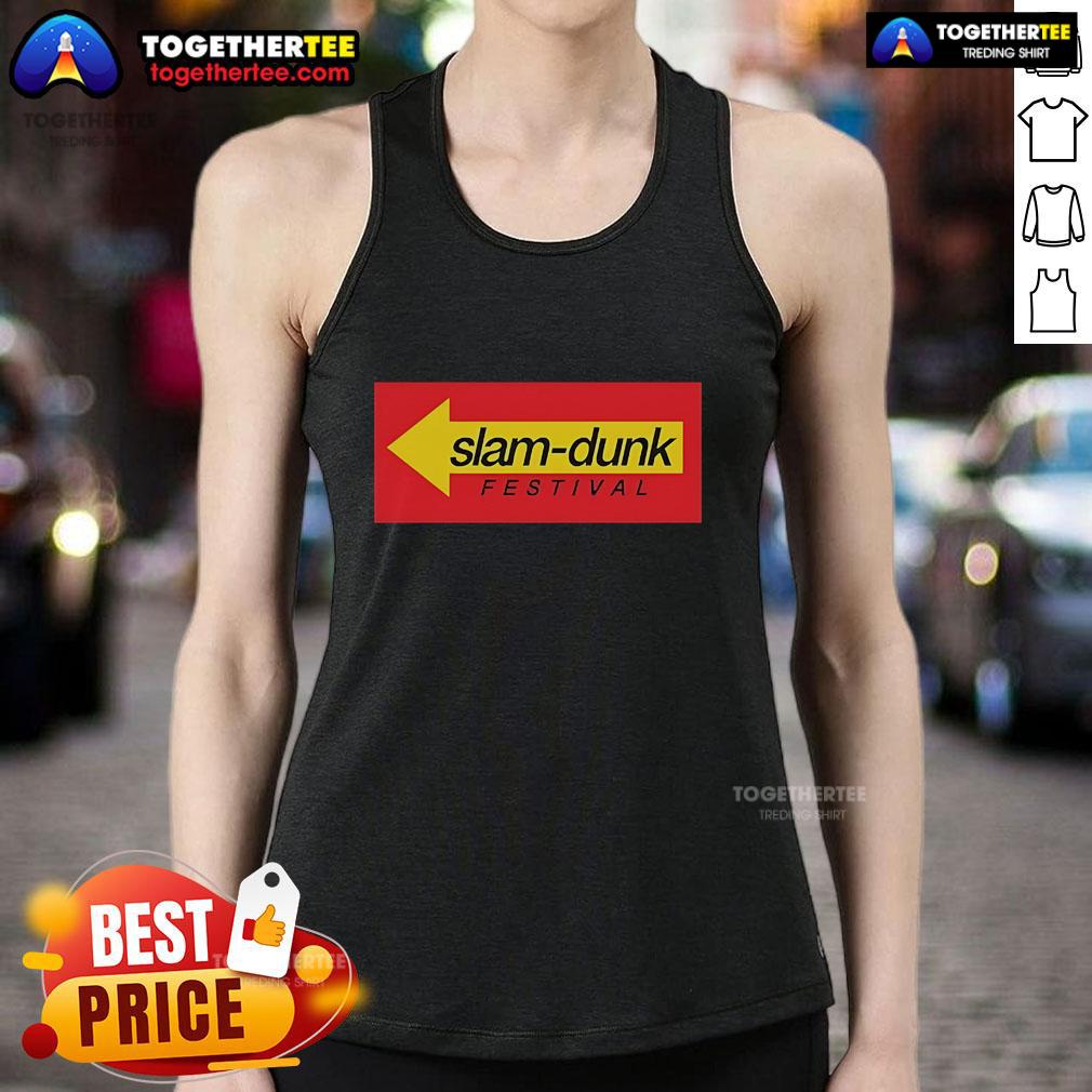 Official Slam Dunk Drive Thru Records tank top featuring a stylish design, perfect for music fans and casual wear.