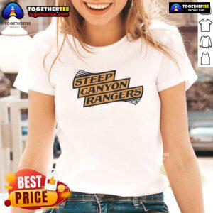 Official Steep Canyon Rangers logo on a stylish ladies tee, perfect for fans of bluegrass music and casual wear.