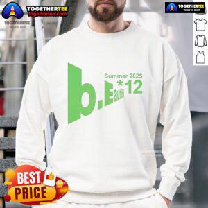Official Summer 2025 Beautiful Logo on a stylish sweatshirt, perfect for trendy summer fashion.
