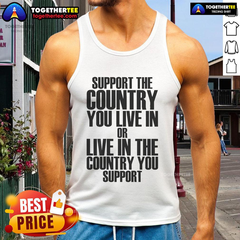 Official Support tank top showcasing pride for your country or the country you live in, perfect for casual wear.