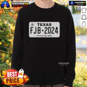 Alt Text: Official Texas FJB 2024 The Lone Star State Sweatshirt in a stylish design, perfect for proud Texans.
