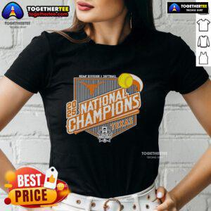 Official Texas Longhorns 2025 Softball National Champions Bound Ladies Tee showcasing team pride and championship spirit.