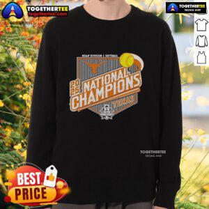 Alt Text: Official Texas Longhorns 2025 Softball National Champions Bound Sweatshirt showcasing team pride and spirit.