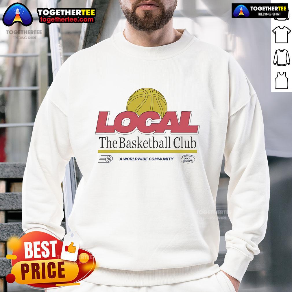 Alt Text: Official The Basketball Club sweatshirt showcasing a stylish design for a worldwide basketball community.