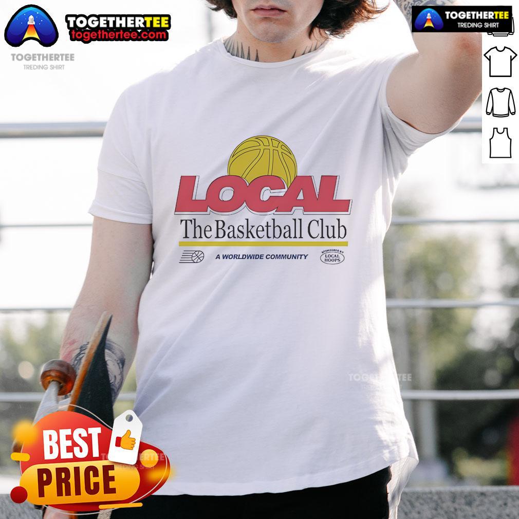 Official The Basketball Club T-Shirt featuring a global community design for basketball enthusiasts.