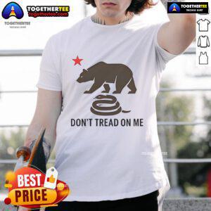 Alt Text: Official The Tyrant King Don't Tread On Me T-Shirt featuring bold graphics and a patriotic design for freedom lovers.