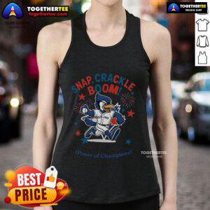 Official Toronto Blue Jays Snap Crackle Boom Independence Day tank top featuring vibrant team colors and festive design.