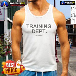Official Training Department More Life Garments tank top in vibrant colors, showcasing a stylish and comfortable design.
