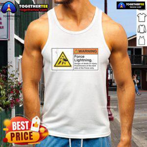 Official Warning Force Lightning Tank Top in vibrant colors, perfect for summer wear and showcasing bold graphic design.