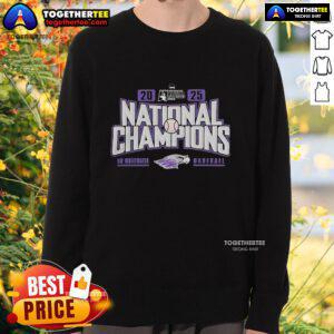 Official Wisconsin-Whitewater Warhawks 2025 NCAA Division III Baseball Super Regional Champions Sweatshirt design