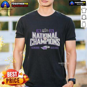 Official WisconsinWhitewater Warhawks 2025 NCAA Division III Baseball Super Regional Champions T-Shirt design.