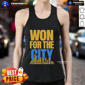 Official tank top for Oklahoma City Thunder fans featuring team logo and vibrant colors, perfect for game day.