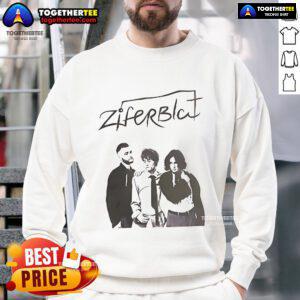 Official Ziferblat sweatshirt featuring a modern design, perfect for casual wear and showcasing Ziferblat branding.