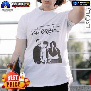 Official Ziferblat T-Shirt featuring a stylish design, perfect for fans of the unique co-working space concept.