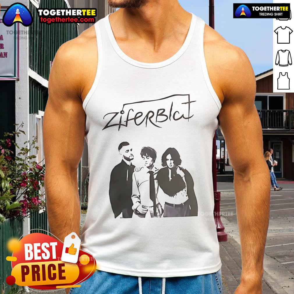 Official Ziferblat tank top featuring a stylish design, perfect for casual wear and showcasing the Ziferblat brand.