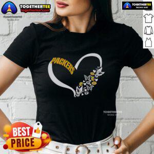 Original Butterflies in My Stomach Green Bay Packers NFL ladies tee, perfect for female fans and game day style.