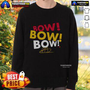 Alt Text: Premium Aliyah Boston Bow Bow Bow Sweatshirt featuring a stylish design, perfect for fans and casual wear.