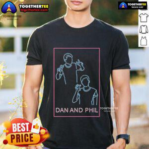 Premium Dan And Phil Neon T-Shirt featuring vibrant colors and unique design, perfect for fans and casual wear.