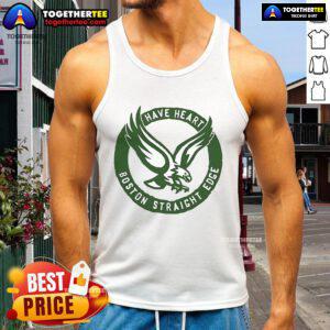 Alt Text: Premium Have Heart Boston Straight Edge Eagle Tank Top featuring a bold eagle design and comfortable fit for casual wear.