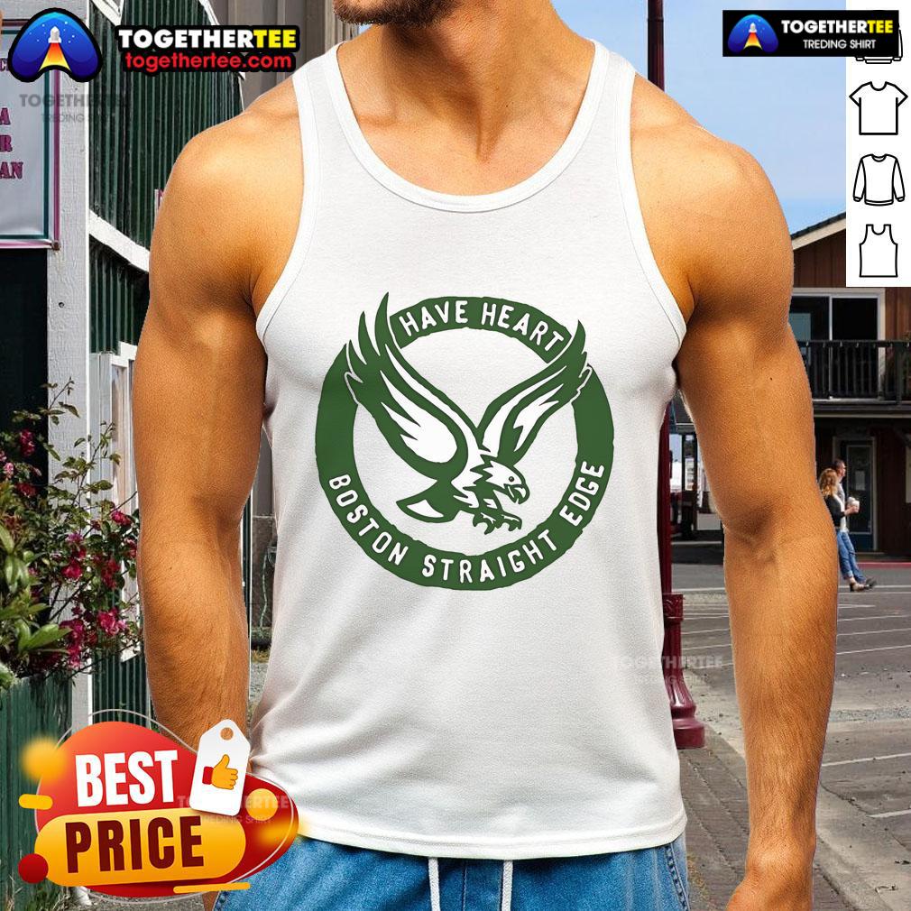 Alt Text: Premium Have Heart Boston Straight Edge Eagle Tank Top featuring a bold eagle design and comfortable fit for casual wear.