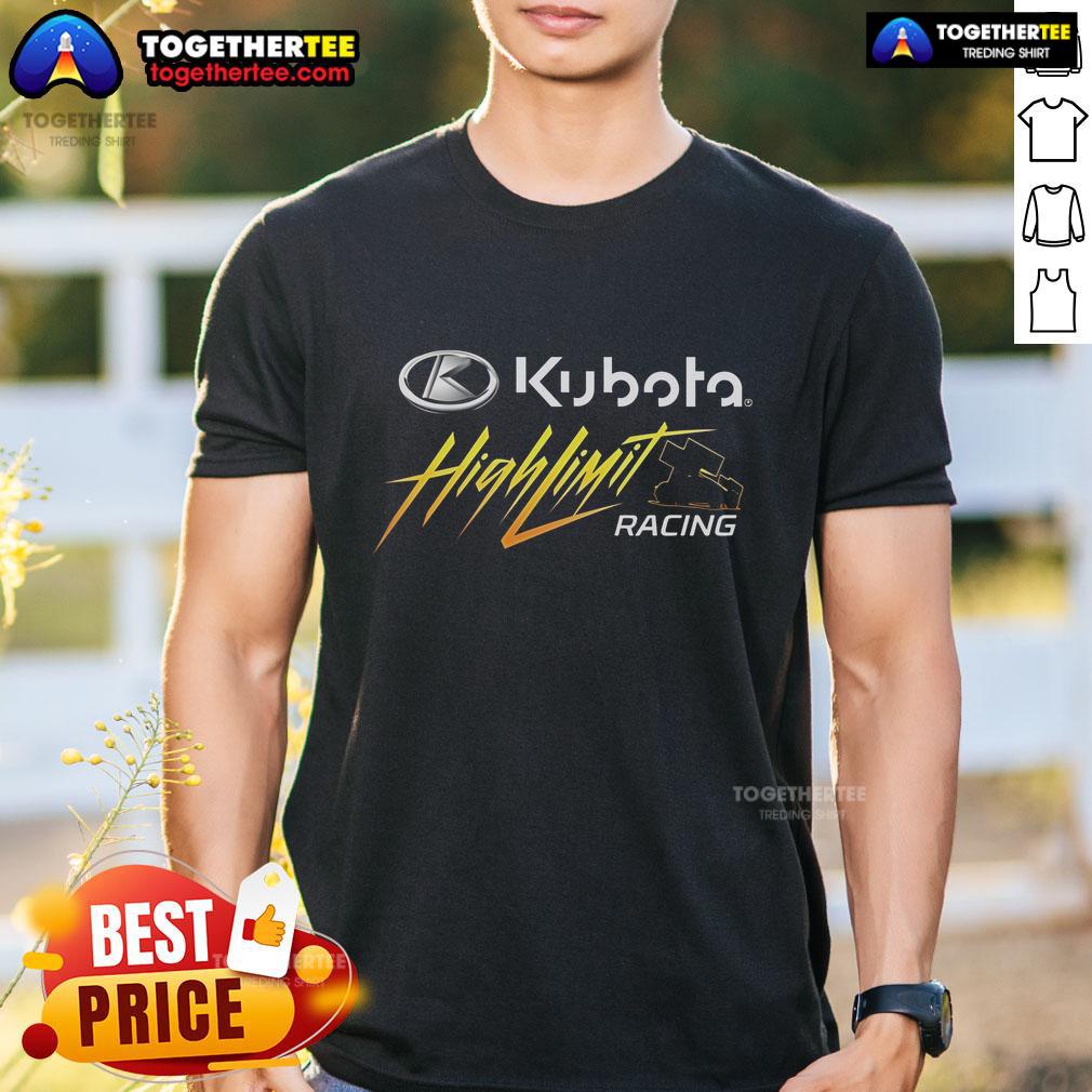 Premium Kubota High Rollin Racing Logo T-Shirt featuring a bold logo design on a stylish, comfortable fabric.