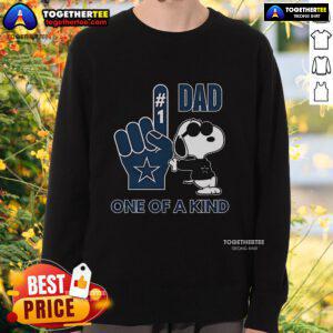 Alt Text: Premium Snoopy Dallas Cowboys 1 DAD sweatshirt featuring a unique design, perfect for fans and collectors.