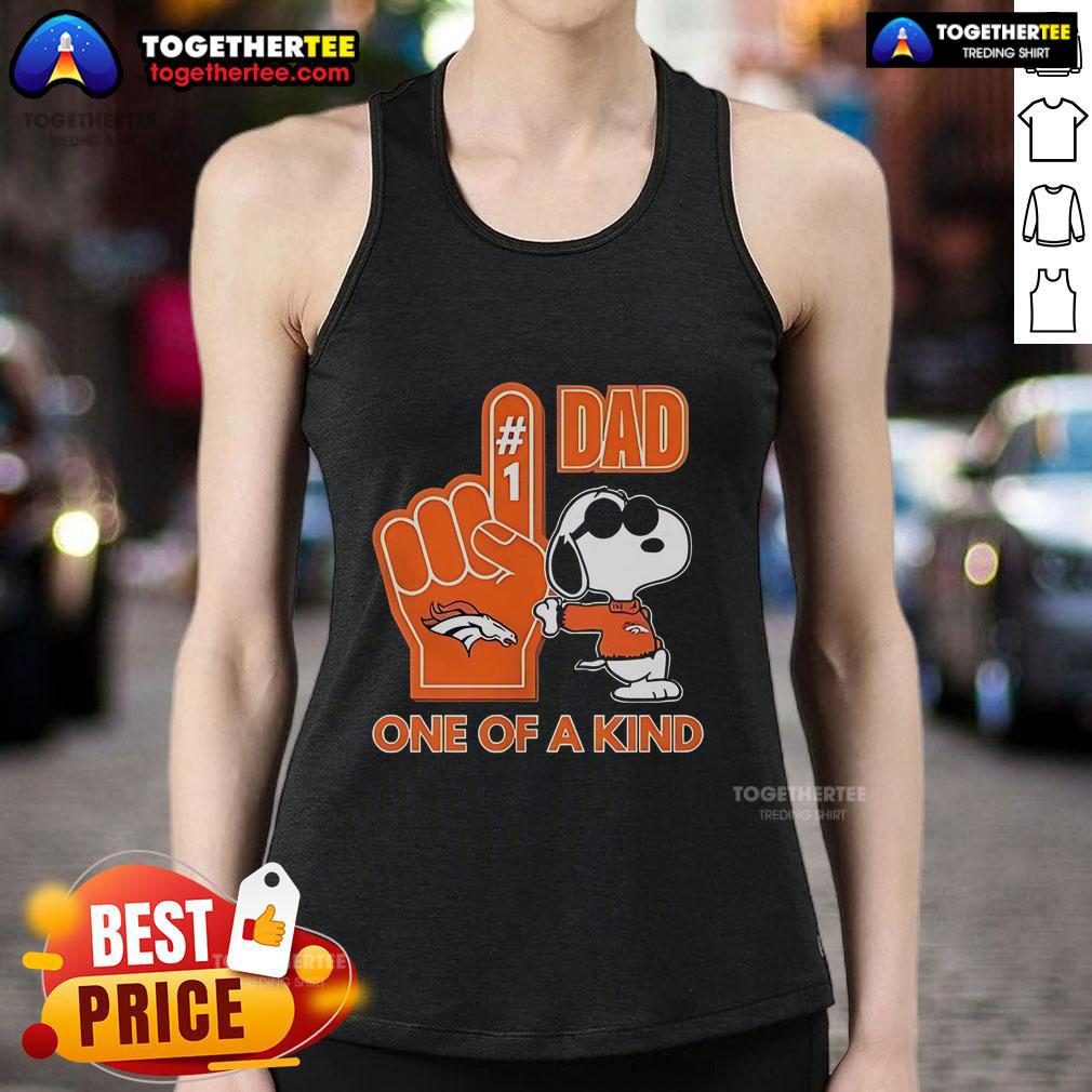 Premium Snoopy Denver Broncos tank top for dads, featuring a unique design and vibrant team colors, perfect for game day.