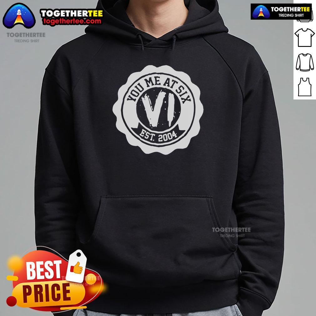 Alt Text: Premium You Me At Six Est 2004 hoodie featuring a stylish design and vibrant colors, perfect for fans of the band.