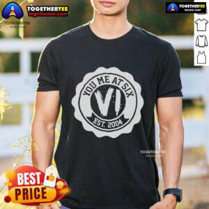 Alt Text: Premium You Me At Six Est 2004 T-Shirt featuring a bold logo and stylish design for fans of the band.