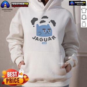Funny jaguar sun cat hoodie featuring a playful design, perfect for animal lovers and casual wear enthusiasts.