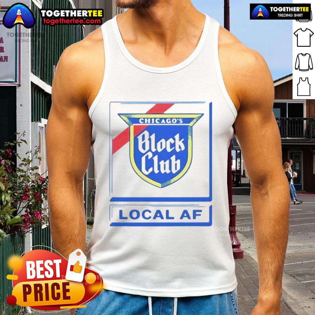 Good Chicago Block Club Local AF Tank Top in vibrant colors, perfect for summer outings and community events.