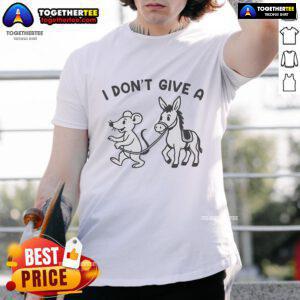 Good I Don't Give A Rodent's Donkey T-Shirt featuring a humorous graphic for animal lovers and funny quote enthusiasts.
