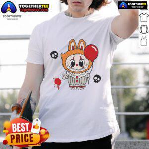 Good Labubu Pennywise The Monsters Halloween T-Shirt featuring a spooky design perfect for Halloween festivities.