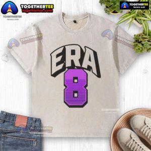 Lamar Jackson wearing a stylish Era8 washed t-shirt, showcasing a trendy casual look.