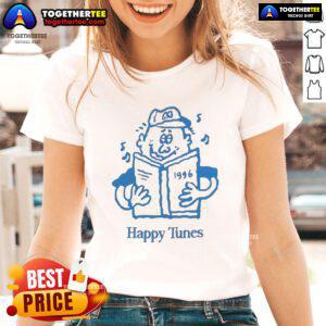 Happy Tunes Ladies Tee featuring a vibrant design, perfect for casual outings and music lovers. Shop now!